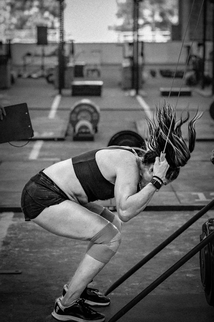 Competitive Female Athlete at Crossfit Competition